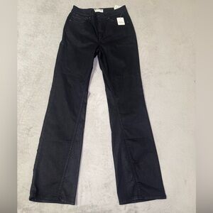 We  The FREE Nocturne Coated High Rise Bootcut Jeans Women's 30 Ethereal Black